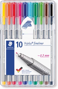 [334SB10] Ds 10Kl Triplus Fineliner 0,3