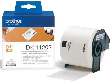 [DK11202] Brother Etiketten Voor Ql, Ft 62 X 100 Mm, Pak Van 300 Etiketten