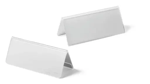 [D8033] Durable, Tafelnaambord 61/122X150Mm, Acryl, 10 Stuks
