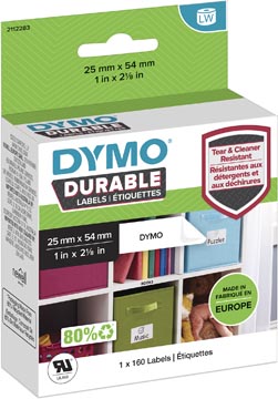 [2112283] Dymo duurzame etiketten LabelWriter ft 25 x 54 mm, 160 etiketten
