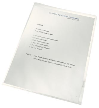 [40011003] leitz recycle l-map, transparant, pak van 100 stuks