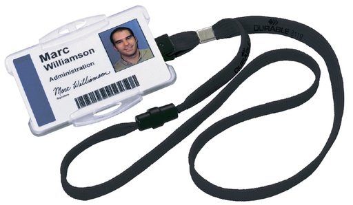 [D811901] 10 STUKS TEXTIELBAND/SLUITING ZWART