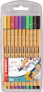 [8810] Etui 10 Viltstift Stabilopoint