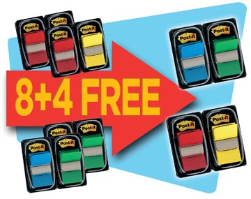 [680RY10P] 10x post-it index +2x gratis