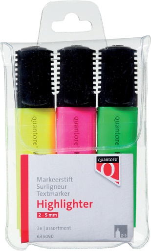 [635090] Markeerstift Quantore - 3 Kleuren