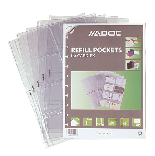 [9287010] F-CARD-DEX VULLING A4 10 POCHETTEN
