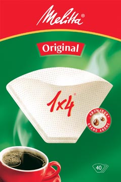[57060] Melitta Koffiefilter 1 X 4, Pak Van 40 Stuks