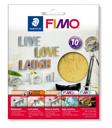 [8781-11] fimo bladmetaal goud