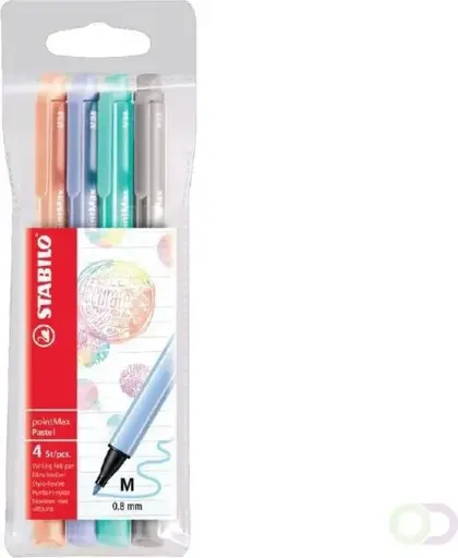 [488/4-02] Fineliner pastel colors 4st