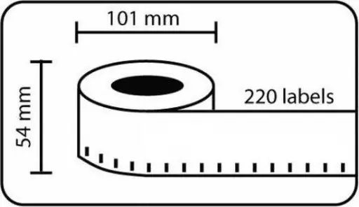 [99014R] Verzending/Badge, Etiket 101X54 (1X220) 12 Rollen