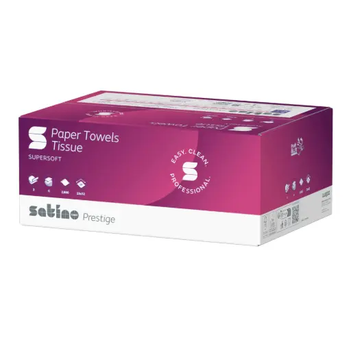 [B8760] 120 HANDDOEKJES WIT 23X33CM C-VOUW 2L.