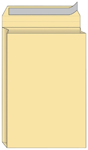 [180910] Envelop Monsterzak 229X324X38Mm Zelfklevend Creme 125 Stuks