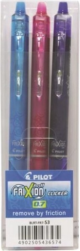 [436574] FRIXION BALL CLICKER 3ST ROZE/TURK/VIOLET