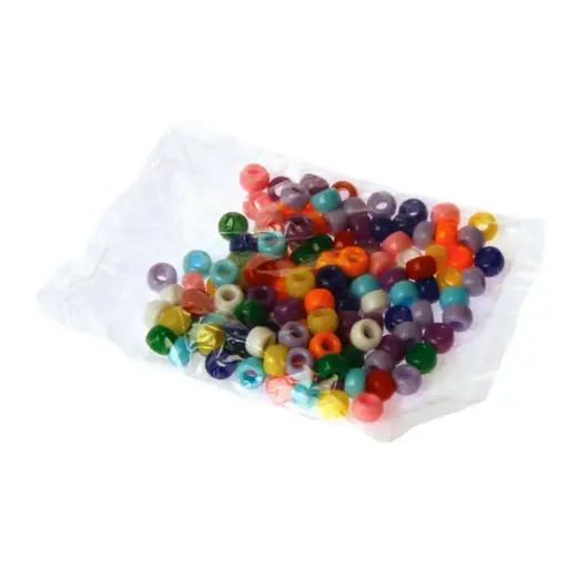 [14200] 125 kunststof parels rond 6 x 9 mm