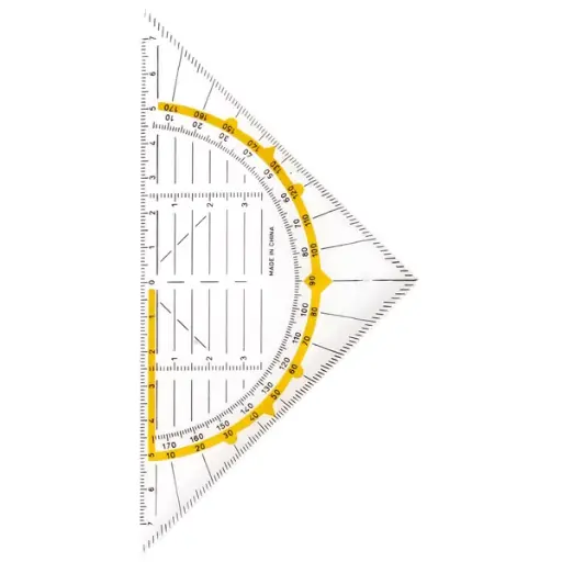 [21000B] geodriehoek 16cm polystyren
