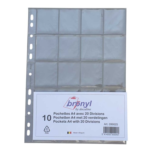 [099025] HOES 10ST A4 PVC 20 VAKS