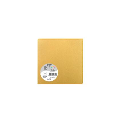 [E*11890C] Pollen pak 25 kaarten 210g 135x135mm - Goud