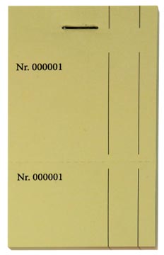 [2025J] Kelnerboekje 10X6Cm Geel