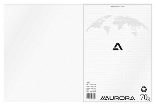 [6040U] Kladblok Papier 40X59,5Cm 70Gr Grijswit /200Vel