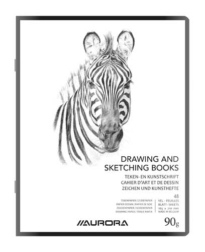 [8012] KUNSTSCHRIFT BLANCO A5 48BLZ.