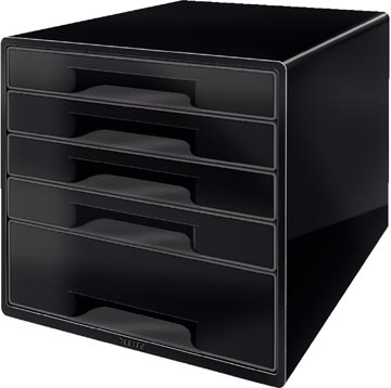 [52531095] Leitz Dual Black ladenblok met 5 laden, zwart