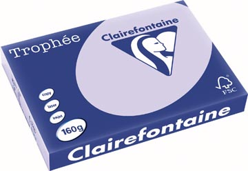 [E*1068] LILA 250VEL A3 160GR CLAIREFONTAINE