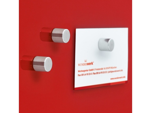 [SI-B701] Magneten Sigel voor glasbord, set 10stuks, zilverkleurig, C5, sterk, rond 10mm