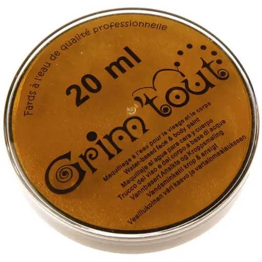 [GT41204] GRIM'TOUT goud metaalkleur doosje 20 ml (make-up)
