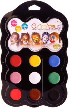 [GT41210] MAKE UP CARNAVAL 9 KLEUREN