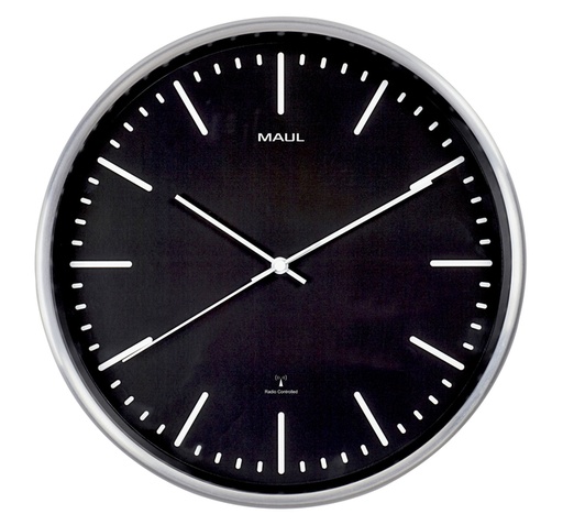 [90634] Maul Wandklok Dia 30Cm Zwart