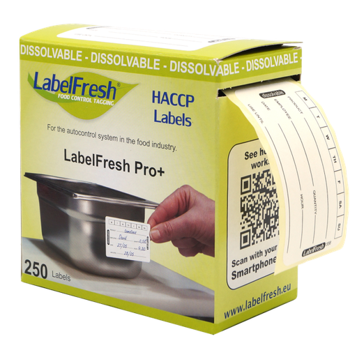 [25100066] Etiket Dissolvable X 7 Dagen Labelfresh Pro