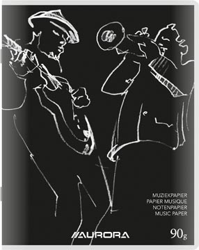 [M201L] Muziekschrift 20Bl 210X165Mm