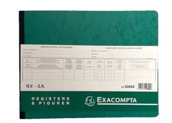 [E*B9300] n.v. aandeelregister exacompta