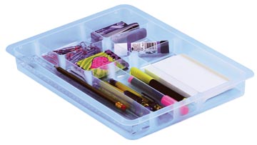[ODIV4C] Really Useful Box, office divider met 8 vakjes voor 4 liter of 9 liter, transparant