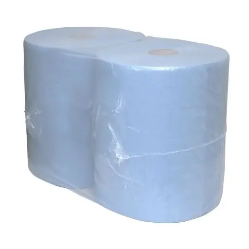 [B1165] Poetsrol Maxi Blauw 3Laags 190Mx37cm 2 stuks