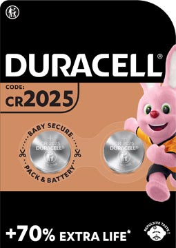 [CR2025] 2Xknopcel D.20 X 2Mm 6025 Duracell