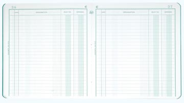 [E1930] Exacompta ontvangsten en uitgaven, ft 21 x 19 cm, Nederlandstalig