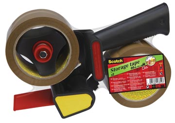 [5066R2] Scotch Afroller H180 Met 2 Rollen Verpakkingsplakband, Ft 50 Mm X 66 M, Pp, Bruin