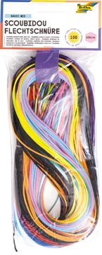 [731100] Scoubidoo touwtjes Folia 100cm 100 stuks assorti kleuren