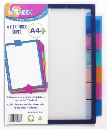 [3587200] Paladin -  Index Super Flex A4+, 6 Tabbladen+3