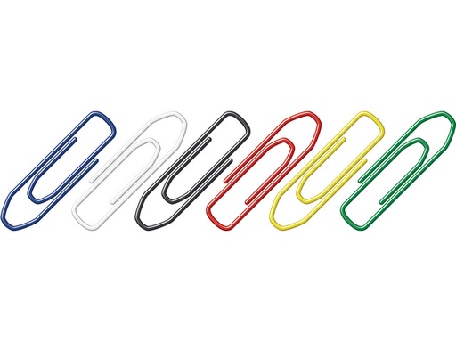 [PAL-458-26] Paperclips Alco 26mm hoekig 500 stuks in doos assorti