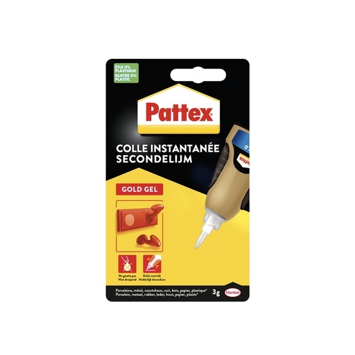 [331414] PATTEX SECONDELIJM GEL GOLD QUALITY 3GR.