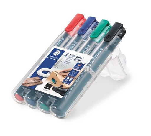 [350WP4] Permanente marker staedler 4kleuren ass