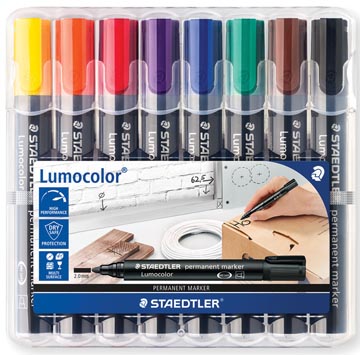 [352WP8] Lumocolor Permanent Marker 352 (Dikte 2Mm, 8 Kleuren)