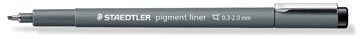 [308-C29] Pigmentliner Beitelpunt 308-C2.9 Zwart