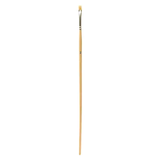 [LANG2] Plat penseel met lange steel nr 2