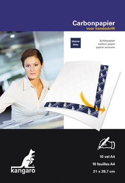 [405234] Kangaro Carbonpapier - A4 - 10 Vel - Blauw