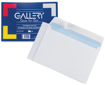 [01549] Gallery enveloppen ft 114 x 162 mm, stripsluiting, pak van 50 stuks
