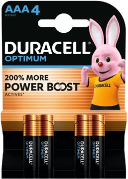 [12743] 4X Duracel Optimum Aaa