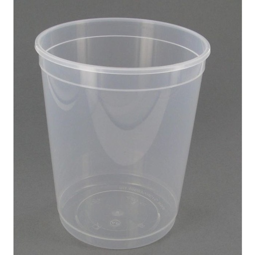 [OS115138] 50 BAKJES PP ROND TRANSPARANT 1000CC 115X50MM